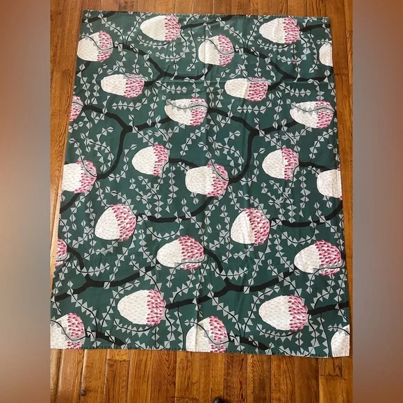 Finlayson Tablecloth with Thistle Design in Teal Multicolor - Picture 2 of 13